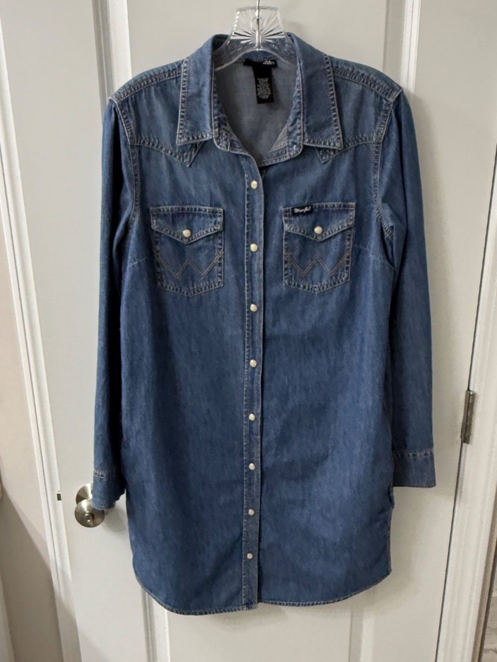 Wrangler Retro Lighweight Denim Shirt Jacket/Dress Size Small